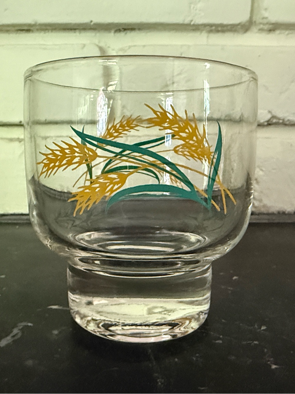 International Viking - vintage wheat pattern - glasses - set of 12